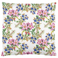 Garden Flowers Pattern Large Cushion Case (two Sides) by goljakoff