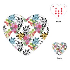 Summer Flowers Playing Cards Single Design (heart) by goljakoff