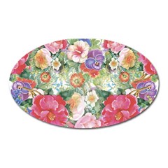 Beautiful Flowers Oval Magnet by goljakoff