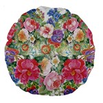 Beautiful flowers Large 18  Premium Round Cushions Front