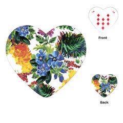 Flowers Playing Cards Single Design (heart) by goljakoff