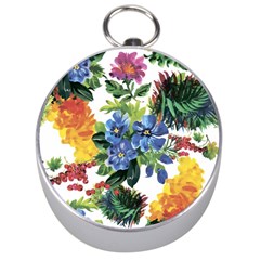 Flowers Silver Compasses by goljakoff