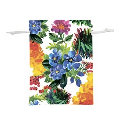 Flowers Lightweight Drawstring Pouch (m) by goljakoff