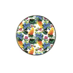 Flowers Pattern Hat Clip Ball Marker by goljakoff