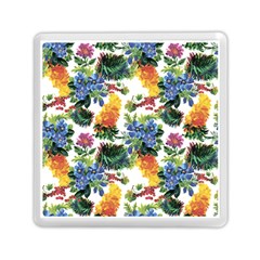 Flowers Pattern Memory Card Reader (square) by goljakoff