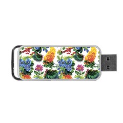 Flowers Pattern Portable Usb Flash (one Side) by goljakoff