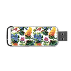 Flowers Pattern Portable Usb Flash (two Sides) by goljakoff