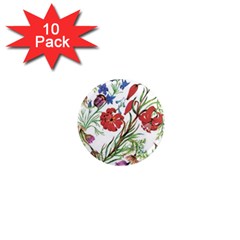 Summer Flowers 1  Mini Magnet (10 Pack)  by goljakoff