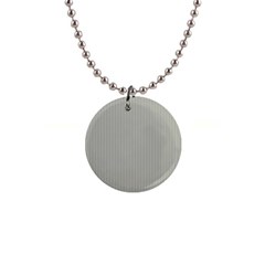 Silver Cloud Grey & Black - 1  Button Necklace by FashionLane