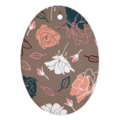 Rose -01 Oval Ornament (two Sides) by LakenParkDesigns