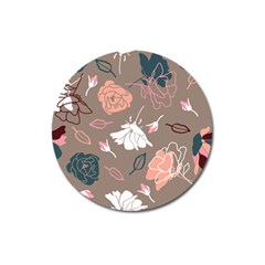 Rose -01 Magnet 3  (round) by LakenParkDesigns