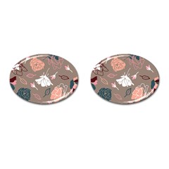 Rose -01 Cufflinks (oval) by LakenParkDesigns