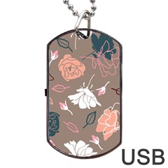 Rose -01 Dog Tag Usb Flash (one Side) by LakenParkDesigns