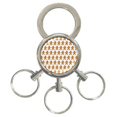 Gingerbread Men 3-ring Key Chain by Mariart