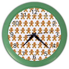 Gingerbread Men Color Wall Clock