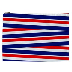 Patriotic Ribbons Cosmetic Bag (xxl)