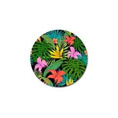 Tropical Greens Leaves Golf Ball Marker (4 Pack)