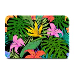 Tropical Greens Leaves Plate Mats by Alisyart