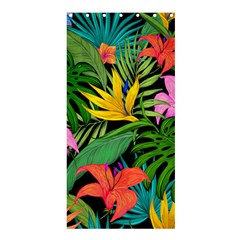 Tropical Greens Leaves Shower Curtain 36  X 72  (stall) 
