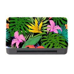 Tropical Greens Leaves Memory Card Reader With Cf by Alisyart