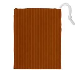 Rusty Orange & White - Drawstring Pouch (4xl) by FashionLane