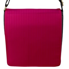 Peacock Pink & White - Flap Closure Messenger Bag (s)