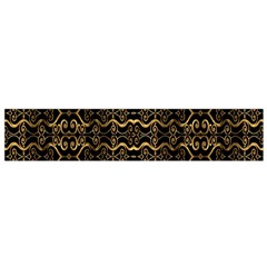 Luxury Golden Oriental Ornate Pattern Small Flano Scarf by dflcprintsclothing