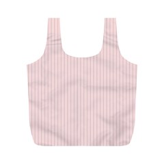 Soft Bubblegum Pink & Black - Full Print Recycle Bag (m)