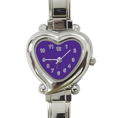 Spanish Violet & White - Heart Italian Charm Watch