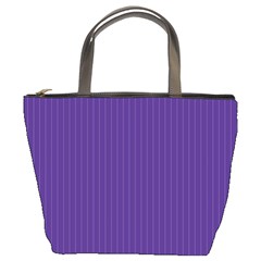 Spanish Violet & White - Bucket Bag
