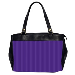 Spanish Violet & White - Oversize Office Handbag (2 Sides)