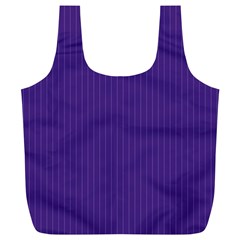 Spanish Violet & White - Full Print Recycle Bag (XL)