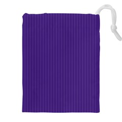 Spanish Violet & White - Drawstring Pouch (4XL)
