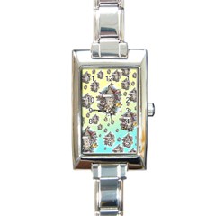 Songs Of The Earth - Colourglide - By Larenard Rectangle Italian Charm Watch