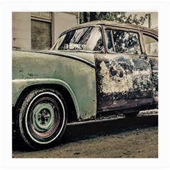 Abandoned Old Car Photo Medium Glasses Cloth (2 Sides) by dflcprintsclothing