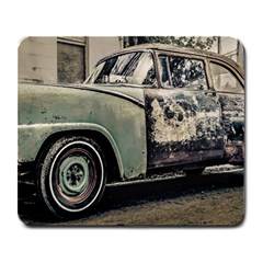 Abandoned Old Car Photo Large Mousepads by dflcprintsclothing