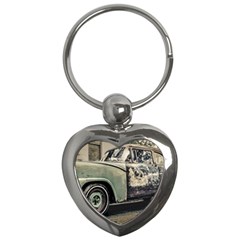 Abandoned Old Car Photo Key Chain (heart) by dflcprintsclothing