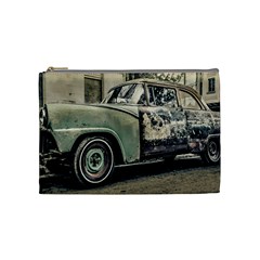 Abandoned Old Car Photo Cosmetic Bag (medium) by dflcprintsclothing
