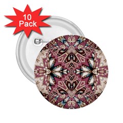 Pink Pattern 2 25  Buttons (10 Pack)  by Dazzleway