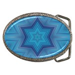 Blue star Belt Buckles Front