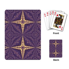 Purple And Gold Playing Cards Single Design (rectangle) by Dazzleway