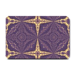 Purple And Gold Small Doormat  by Dazzleway