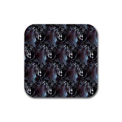 Black Pearls Rubber Square Coaster (4 Pack)  by MRNStudios