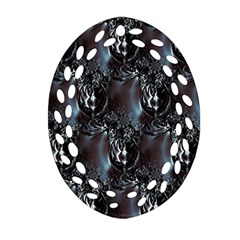 Black Pearls Ornament (oval Filigree) by MRNStudios