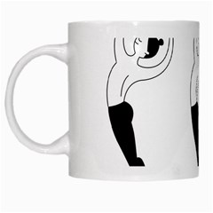 Classical Ballet Dancers White Mugs