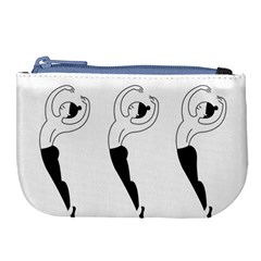 Classical Ballet Dancers Large Coin Purse by Mariart