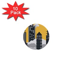 Minimal Skyscrapers 1  Mini Buttons (10 Pack)  by Alisyart