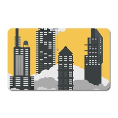 Minimal Skyscrapers Magnet (rectangular)