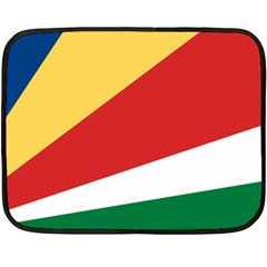 Seychelles Flag Double Sided Fleece Blanket (mini)  by FlagGallery