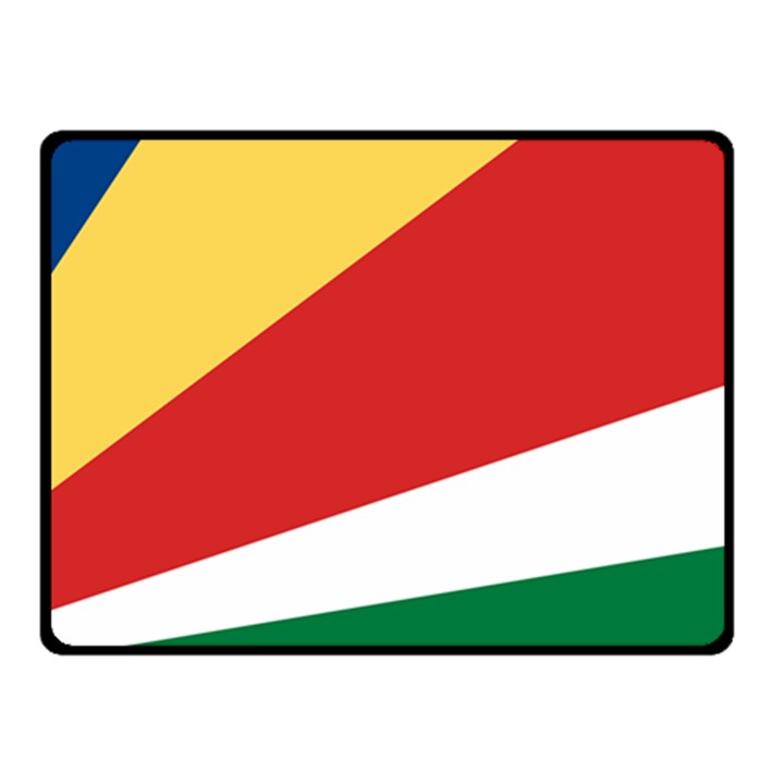 Seychelles flag Fleece Blanket (Small)